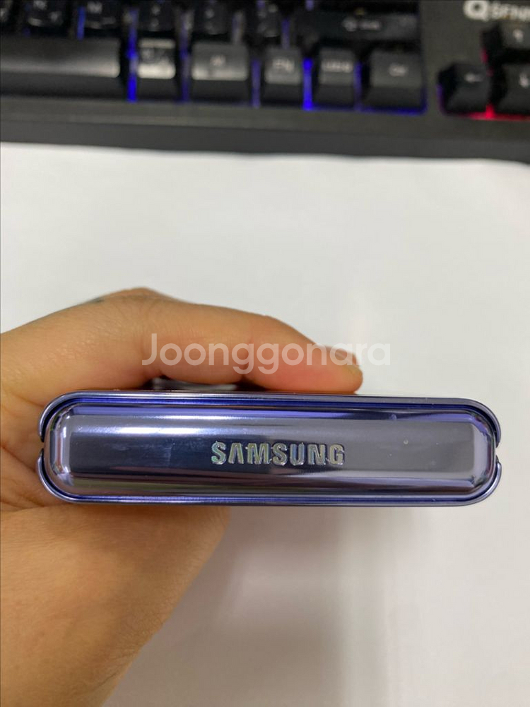 SK 갤럭시Z플립1 퍼플 A급 256GB 무잔상--6