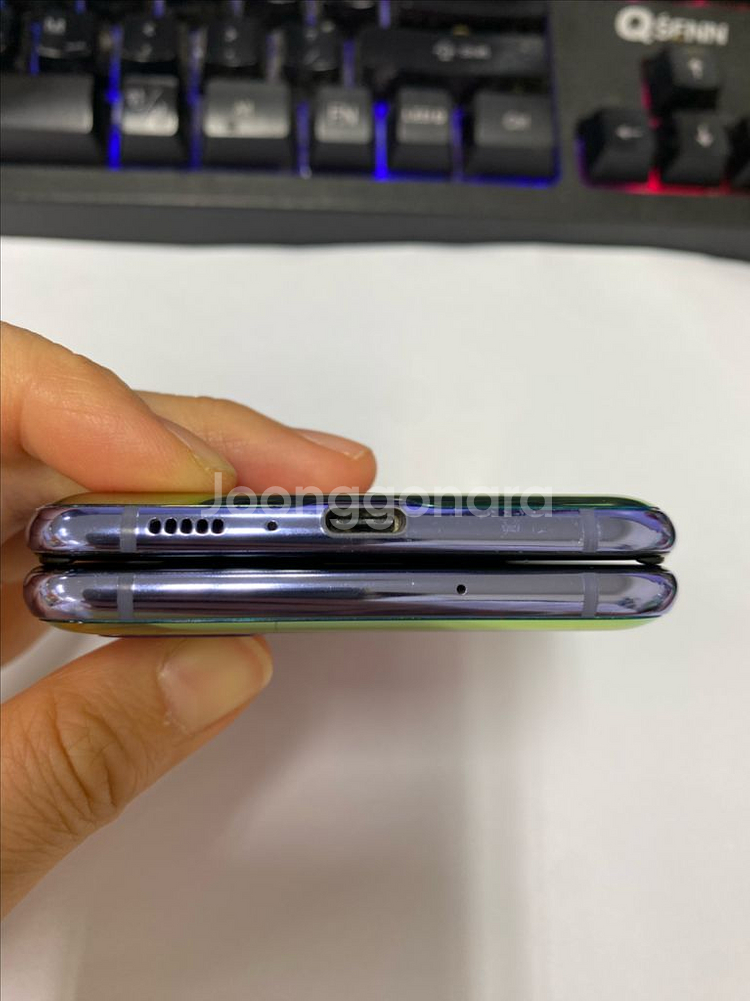 SK 갤럭시Z플립1 퍼플 A급 256GB 무잔상--8