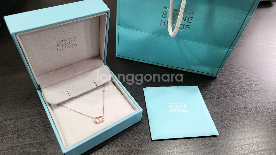 스톤헨지 DAL 14K 로즈골드 목걸이--2