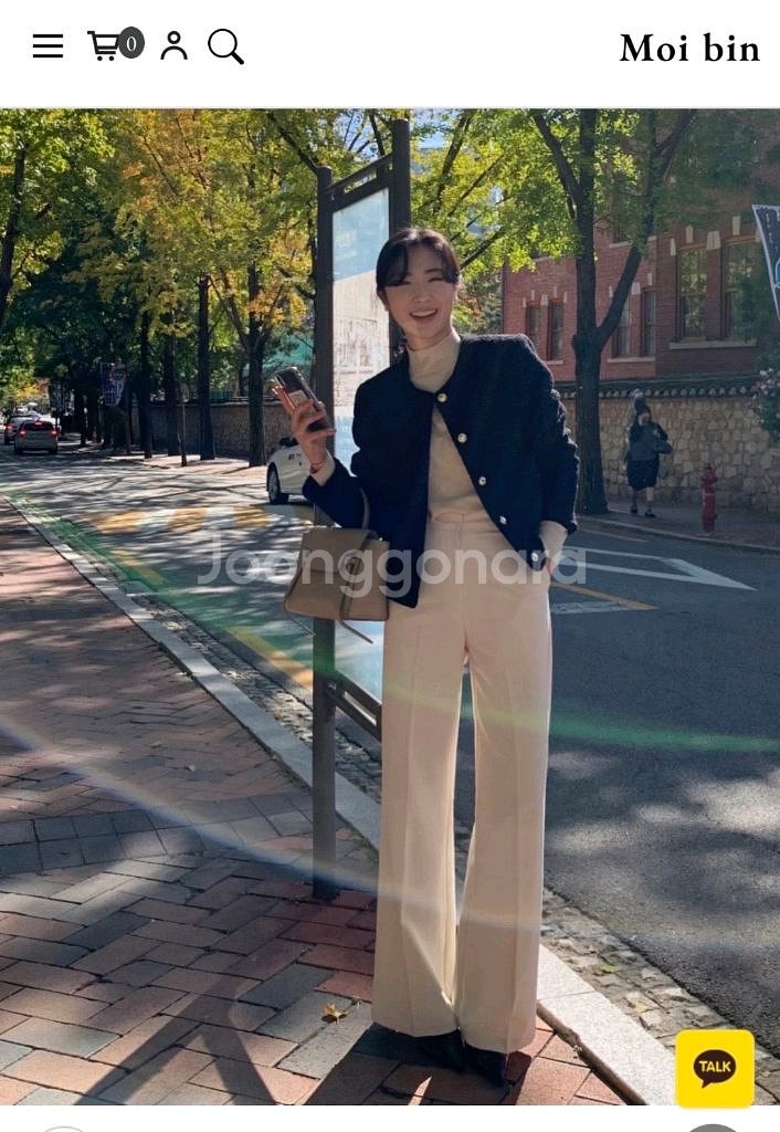 모아빈 슬랙스 Andy semi-boots slacks--0