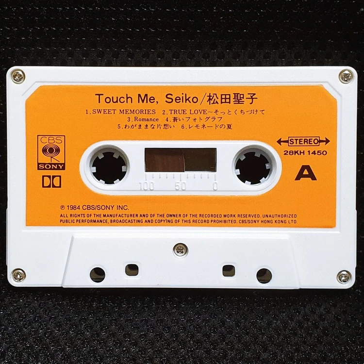 마츠다 세이코 Touch Me, Seiko 카세트 테이프 이미지