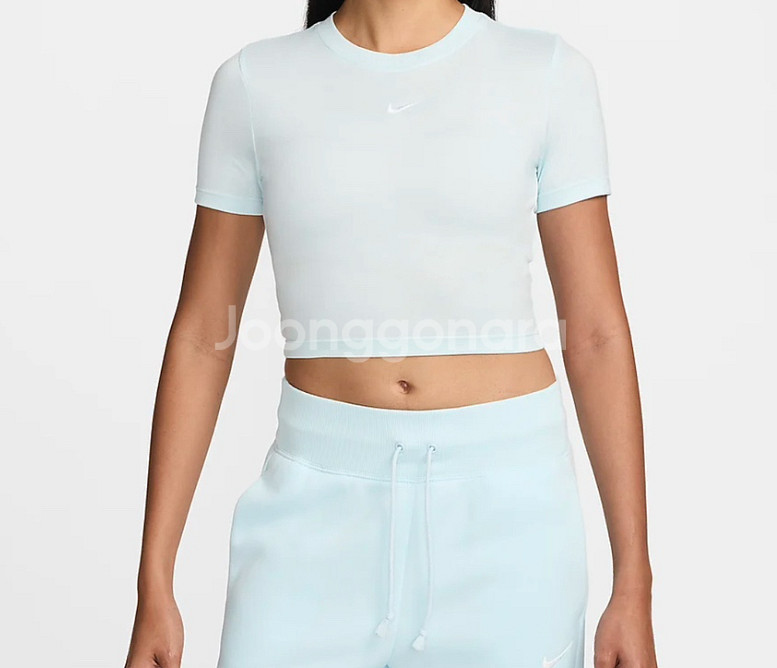 나이키 크롭 반팔티 xl 새상품--0