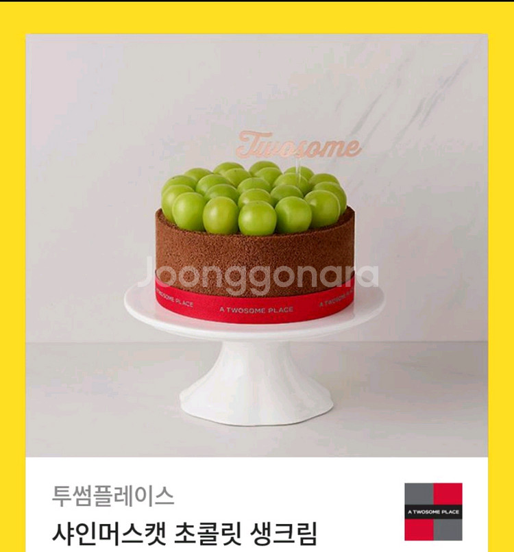 투썸플레이스 샤인머스켓 케이크 39000 기프티콘--0