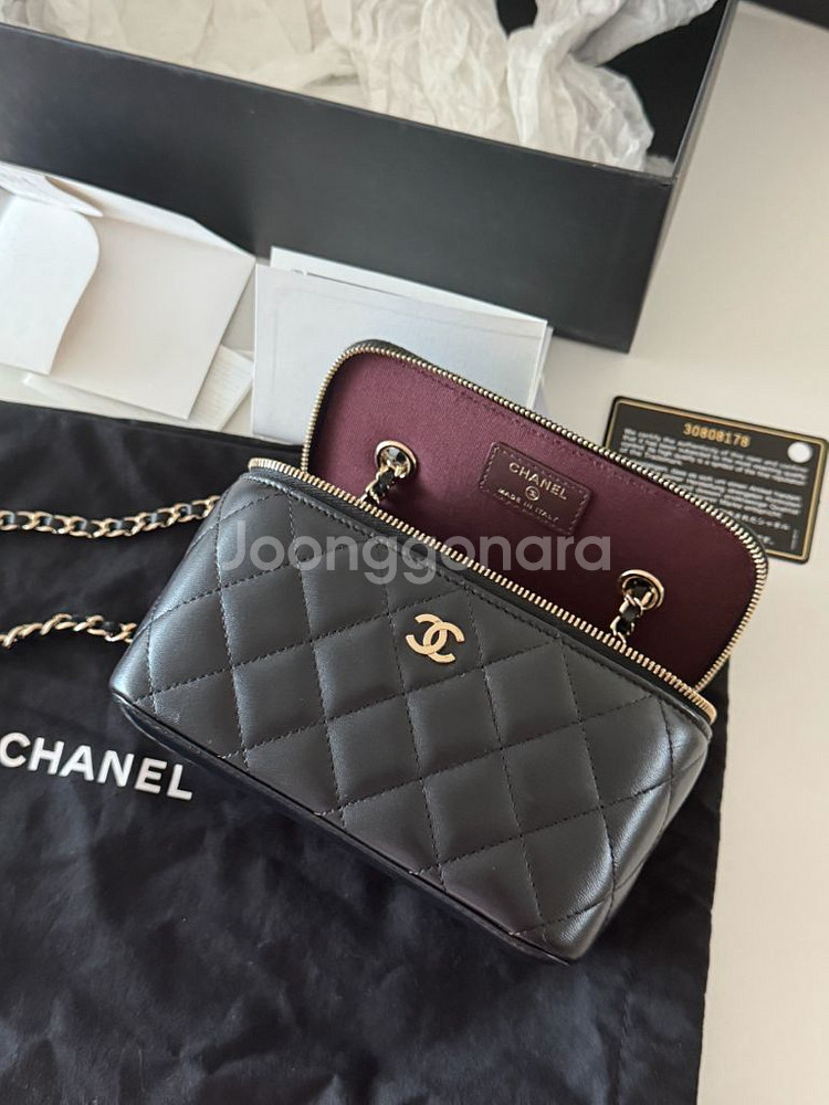 샤넬 램스킨 베니티백--0