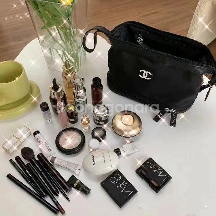 샤넬 2단 방수 파우치--0