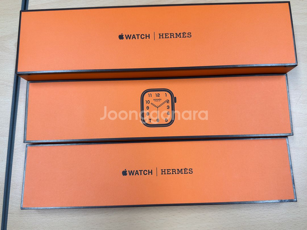 애플워치 에르메스10 46mm 실버 +사티네M 풀박스--1