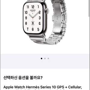애플워치 에르메스10 46mm 실버 +사티네M 풀박스