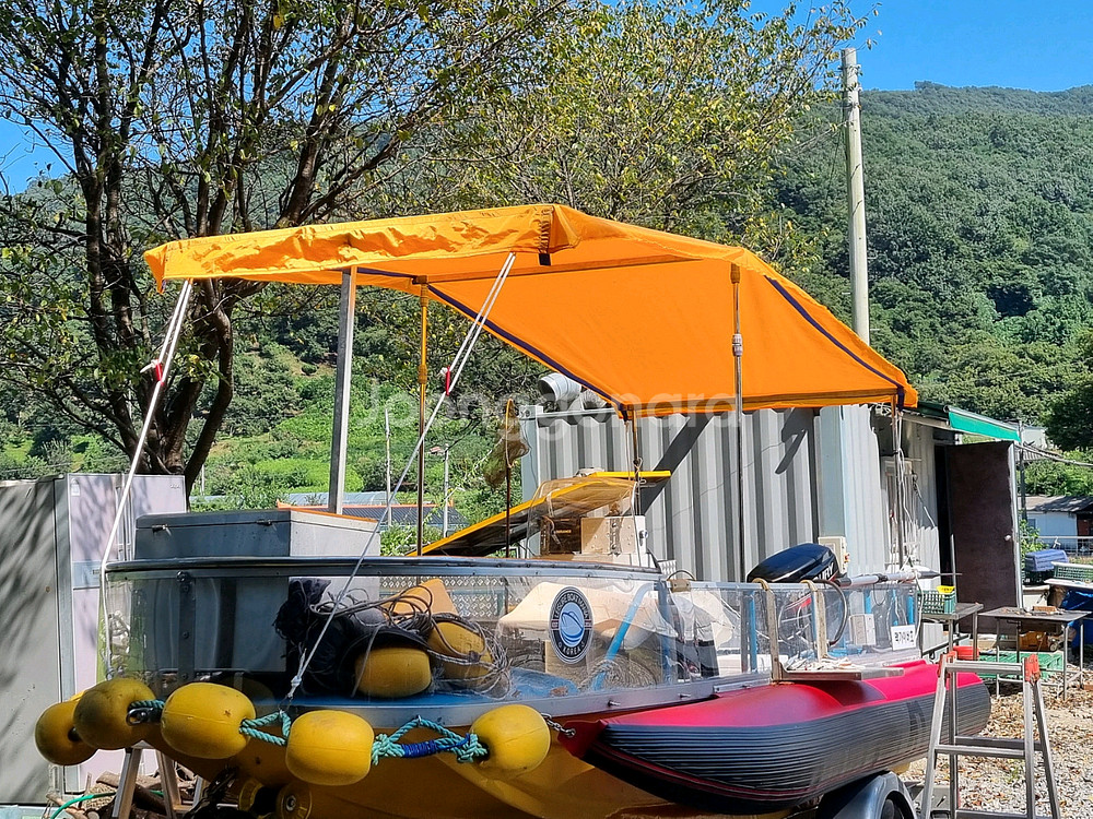 FRP 5.5m 보트 핸들식 전동시동 30마력 팝니다--0