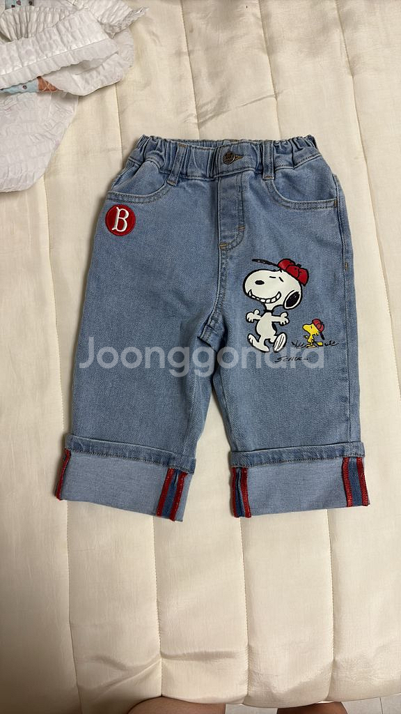 베베드피노 스누피 청바지 90--0