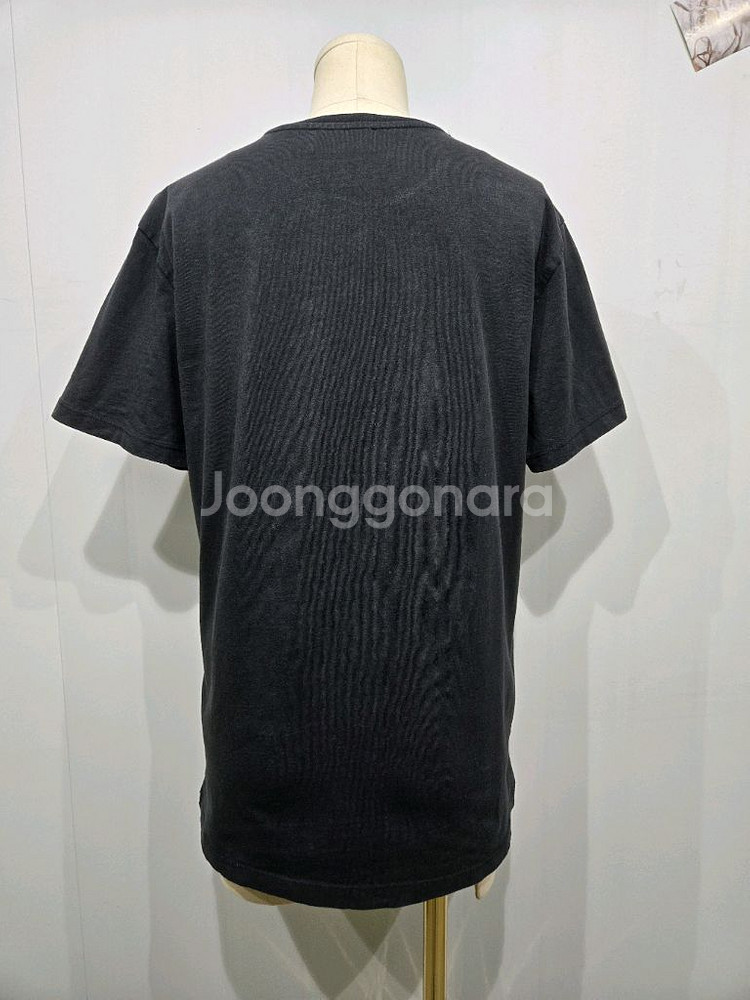 메종키츠네 뮤직 패션 반팔 티셔츠 블랙--1