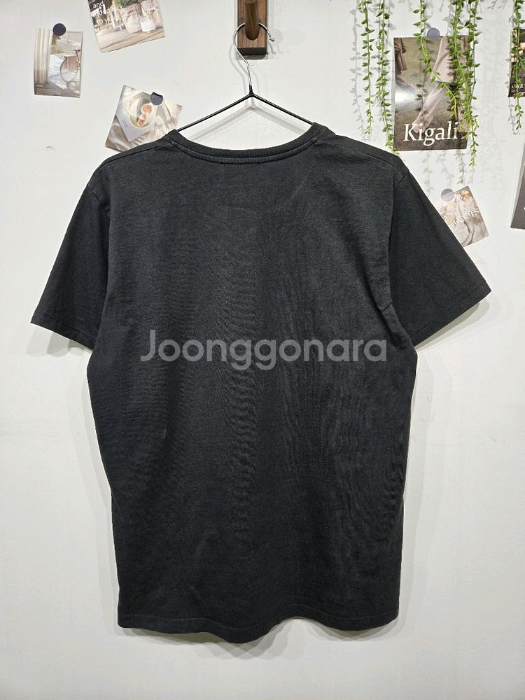 메종키츠네 뮤직 패션 반팔 티셔츠 블랙--3