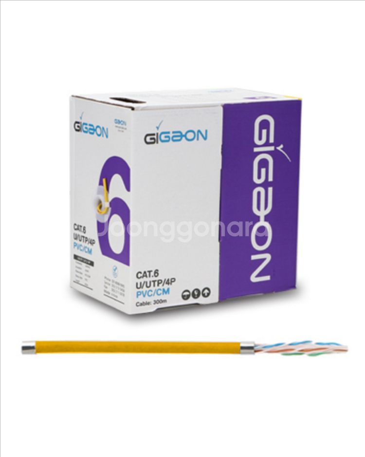 GIGABON CAT.6 U/UTP/4P PVC/CM--0