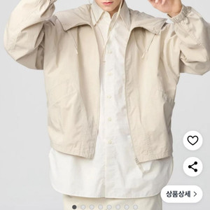 유니클로 후드 블루종