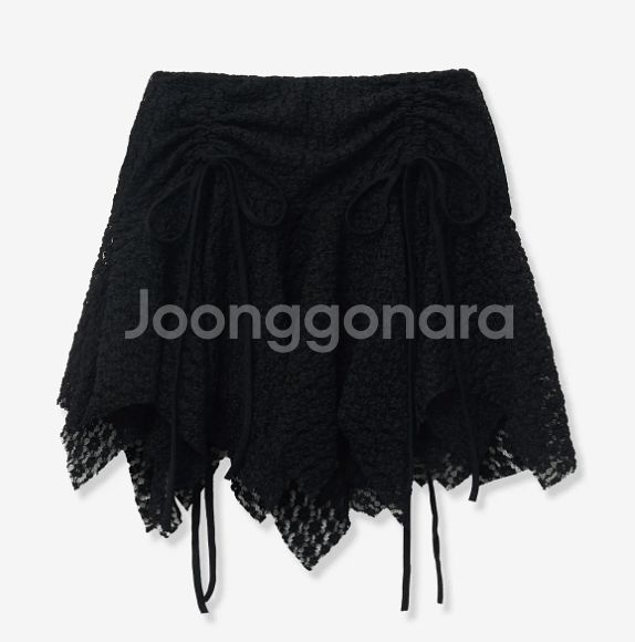 여자 레이스스커트 블랙 새상품--0