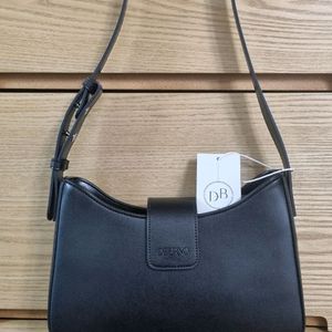 디베르노 가방 클래식 엠보 호보백 블랙 숄더백