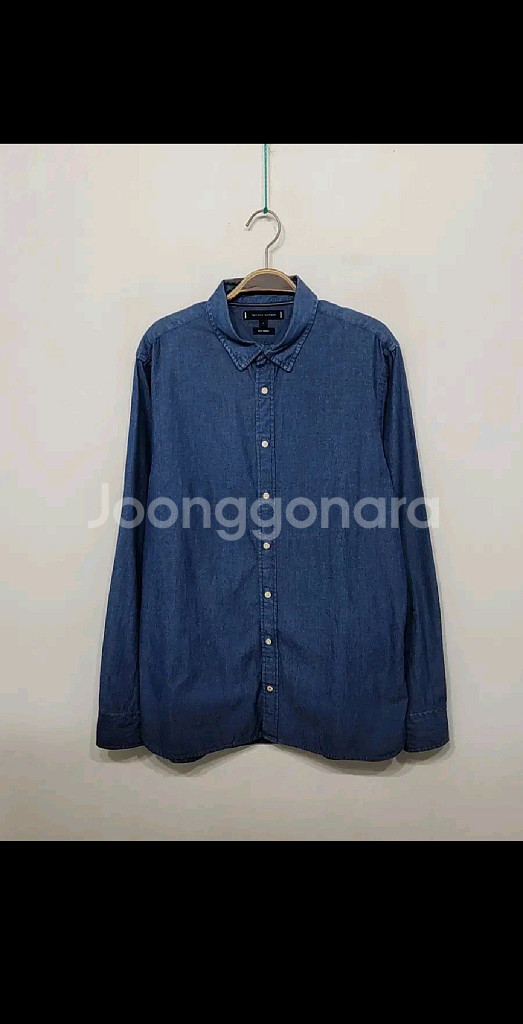 (L) 타미힐피거 청남방 인디고 데님셔츠 토미 캐주얼--0