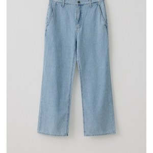 타낫 Drape washed wide denim M