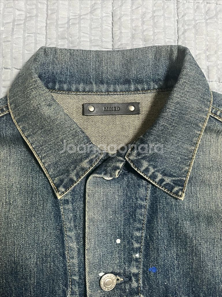 (1) 마인데님 페인팅 3세대 데님 트러커 자켓--1