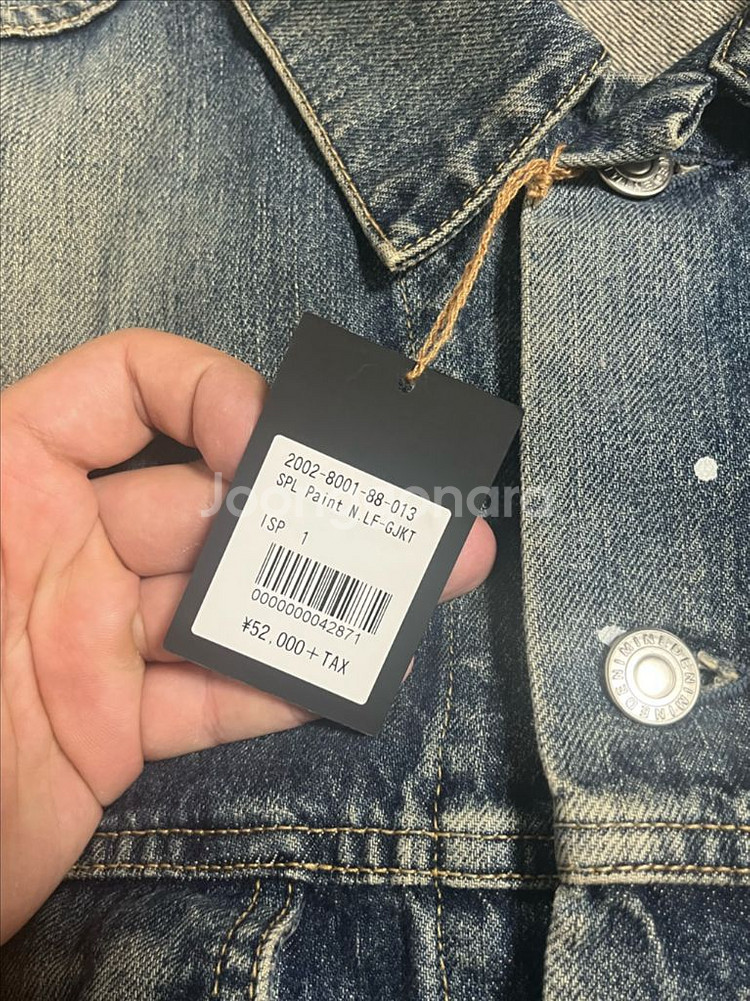 (1) 마인데님 페인팅 3세대 데님 트러커 자켓--8