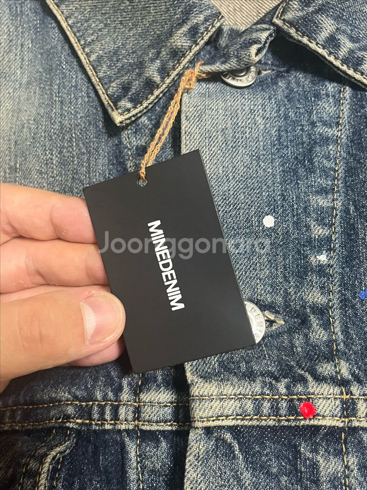 (1) 마인데님 페인팅 3세대 데님 트러커 자켓--9