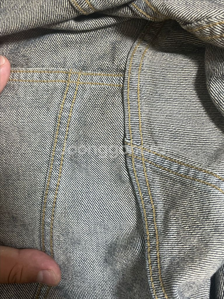 (1) 마인데님 페인팅 3세대 데님 트러커 자켓--7