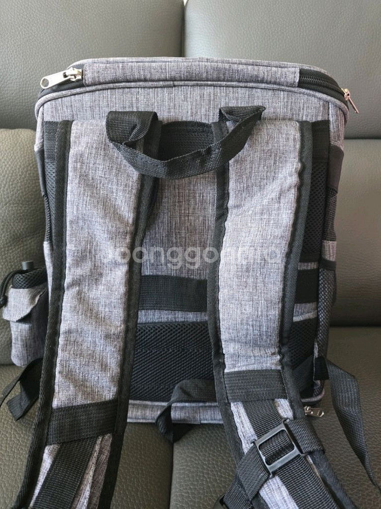 패리스독 노블백팩 강아지 고양이 그레이--1