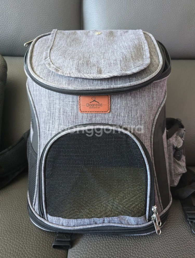 패리스독 노블백팩 강아지 고양이 그레이--0