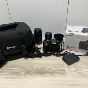 캐논 EOS 800D 풀박스+번들렌즈+헝그리망원+가방