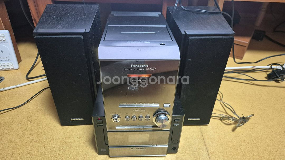 파나소닉 CD 스테레오 시스템 SA-PM27 오디오--0