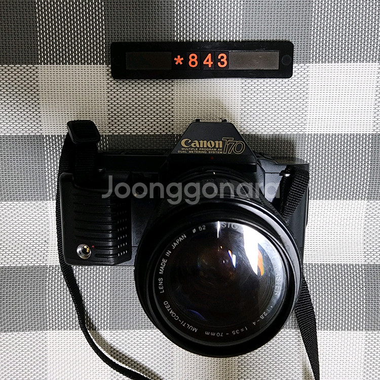 캐논 T70 필름카메라 35-70 줌렌즈--0