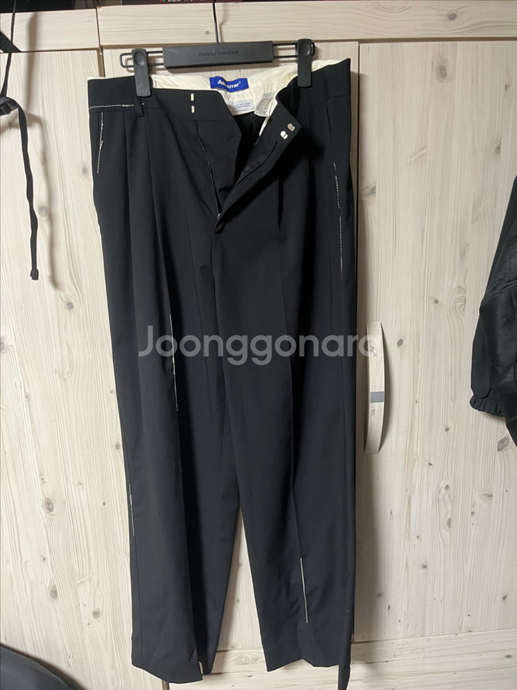 [m] 자라 아더에러 와이드 팬츠 블랙--1