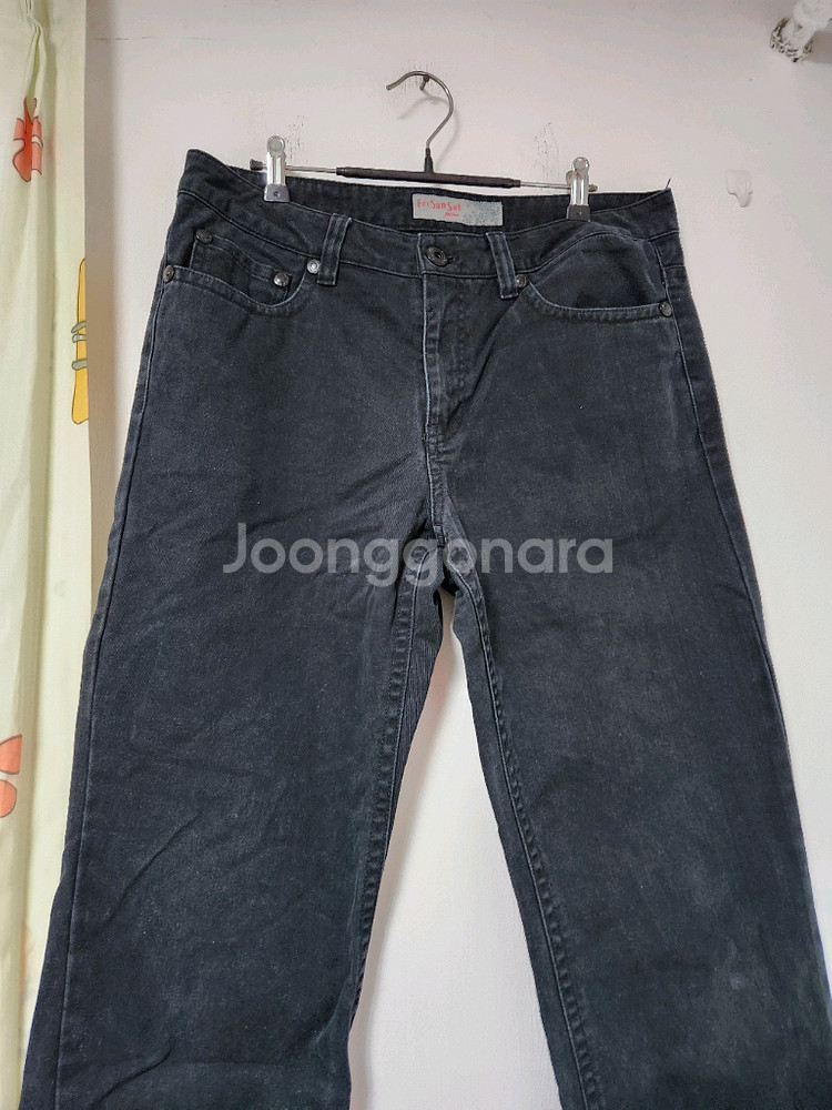 남성 프리선셋 블랙진 청바지 32--1