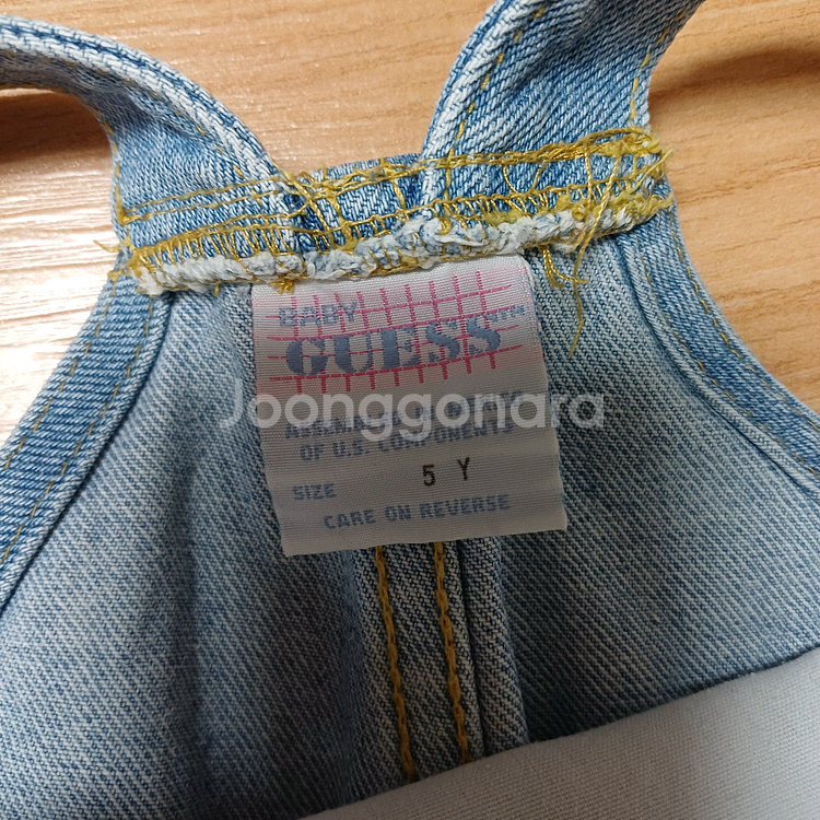 게스키즈 멜빵청바지 5Y(택포)--3