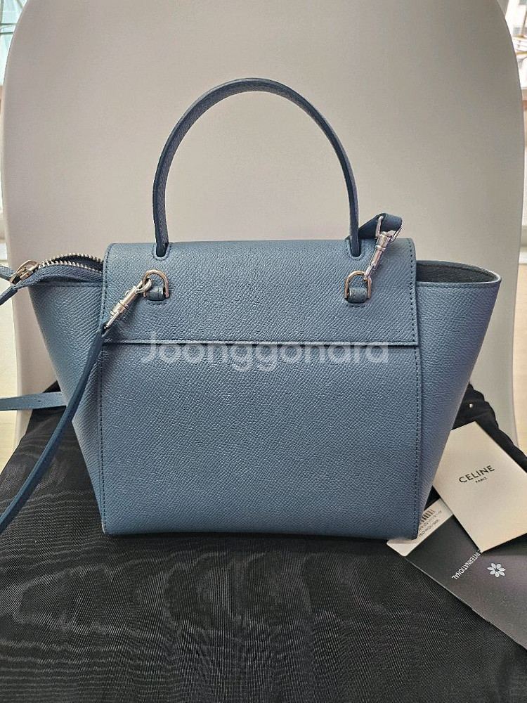 셀린느 벨트백 나노 블루--1