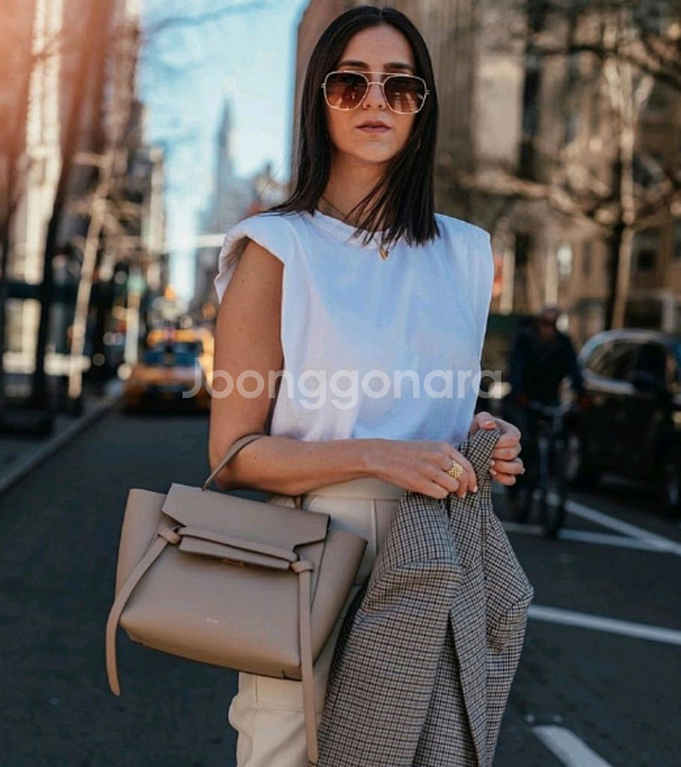 셀린느 벨트백 나노 블루--8