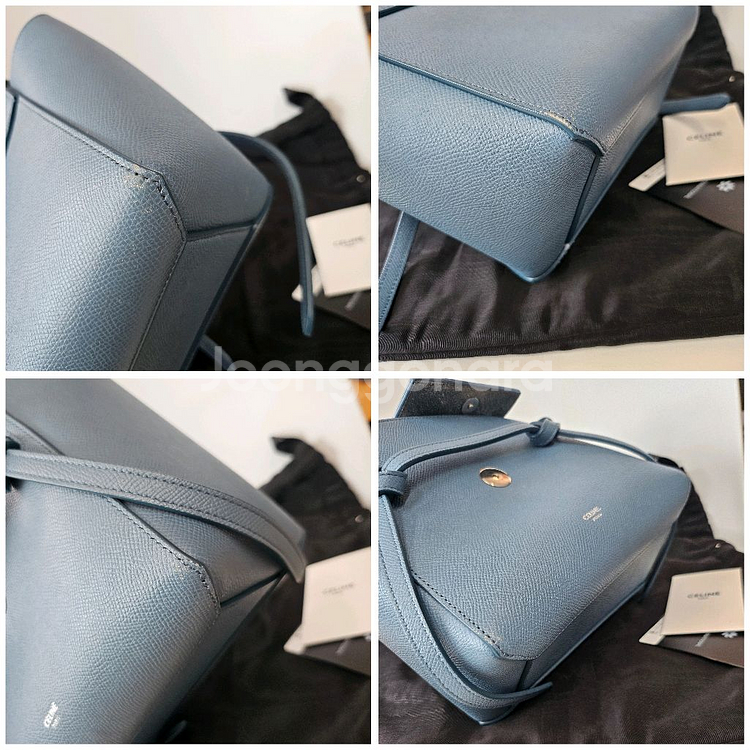 셀린느 벨트백 나노 블루--6