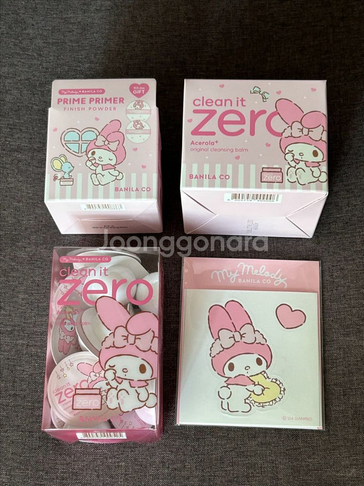 (미개봉새상품)바닐라코 마이멜로디 클렌징밤+파우더 세트--0