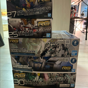 rg 유니콘 건담 5종 일괄
