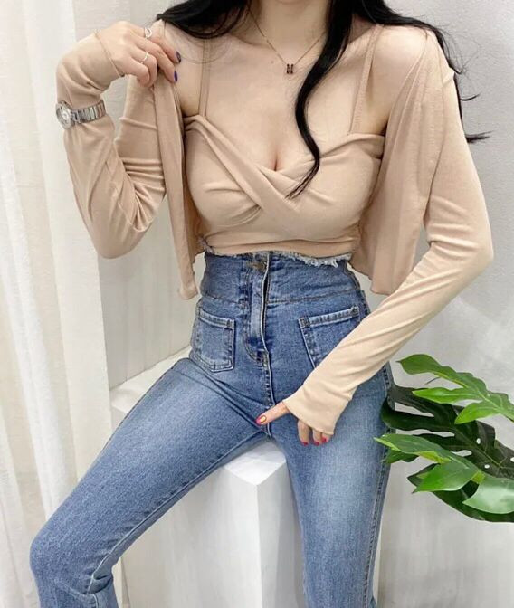 새상품/가디건세트(나시 + 가디건)--1