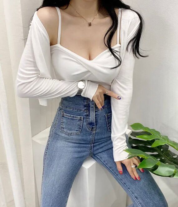 새상품/가디건세트(나시 + 가디건)--5