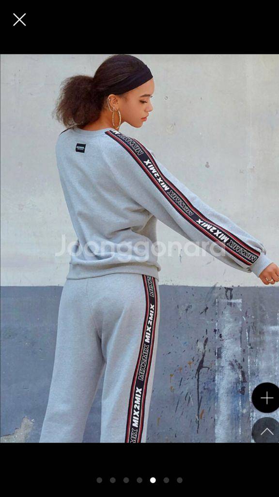 믹스투믹스 맨투맨/조거팬츠 S사이즈 (그레이)택안뗀 새--0