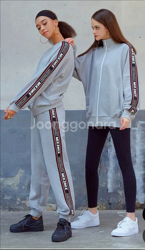 믹스투믹스 맨투맨/조거팬츠 S사이즈 (그레이)택안뗀 새--5