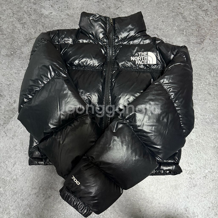노스페이스 눕시 숏 패딩 블랙 700 해외판--4