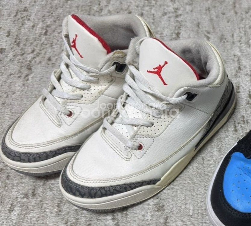 나이키 에어조던3 PS화이트시멘트리이매진드 200사이즈--0