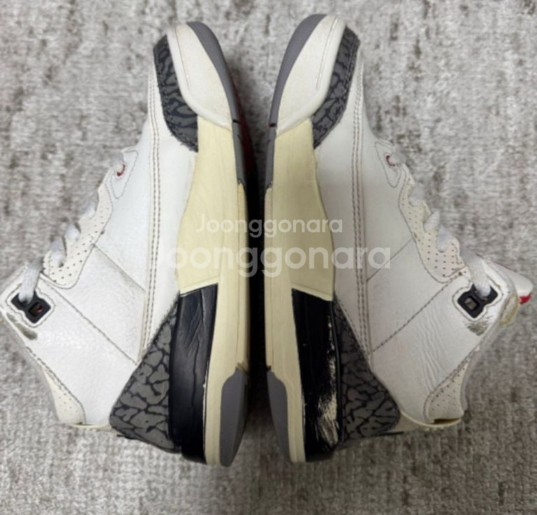 나이키 에어조던3 PS화이트시멘트리이매진드 200사이즈--2