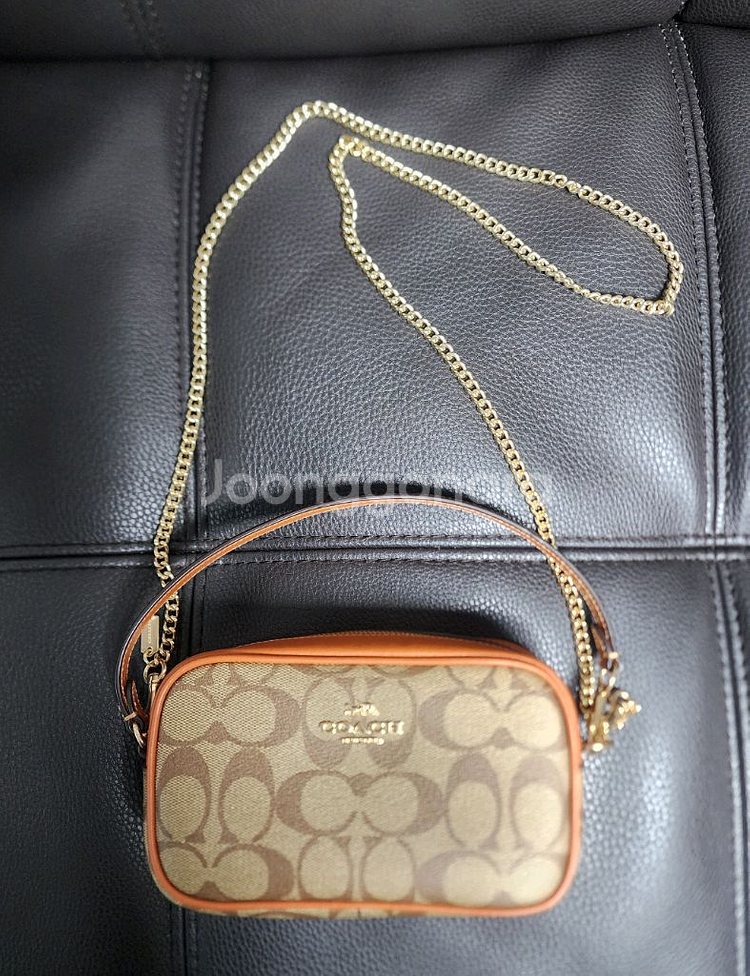 코치 시그니처 체인 미니 크로스백-정품--0