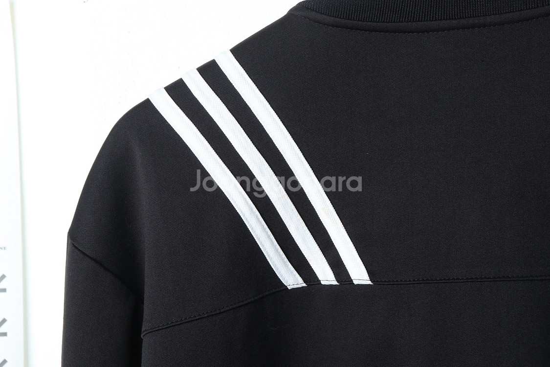 (XL) 아디다스 집업져지 트랙탑 블랙 삼선 올드스쿨--5