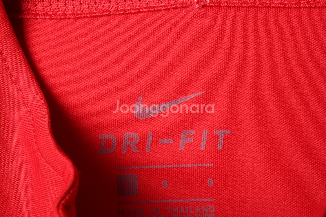 (L) 나이키 집업져지 트랙탑 레드 올드스쿨--5