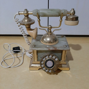 다이얼 전화기 대리석(?)부잣집 안방&거실 골동품 전화