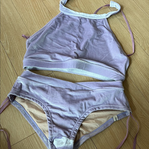 수민 폴웨어 벨벳 헵번 연보라 S